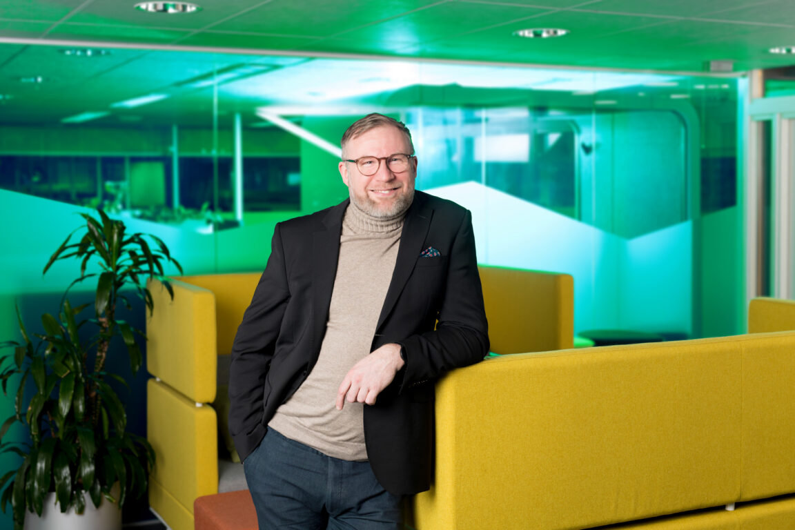 Otto Akerberg Granlund Nordic sales in an office setup.