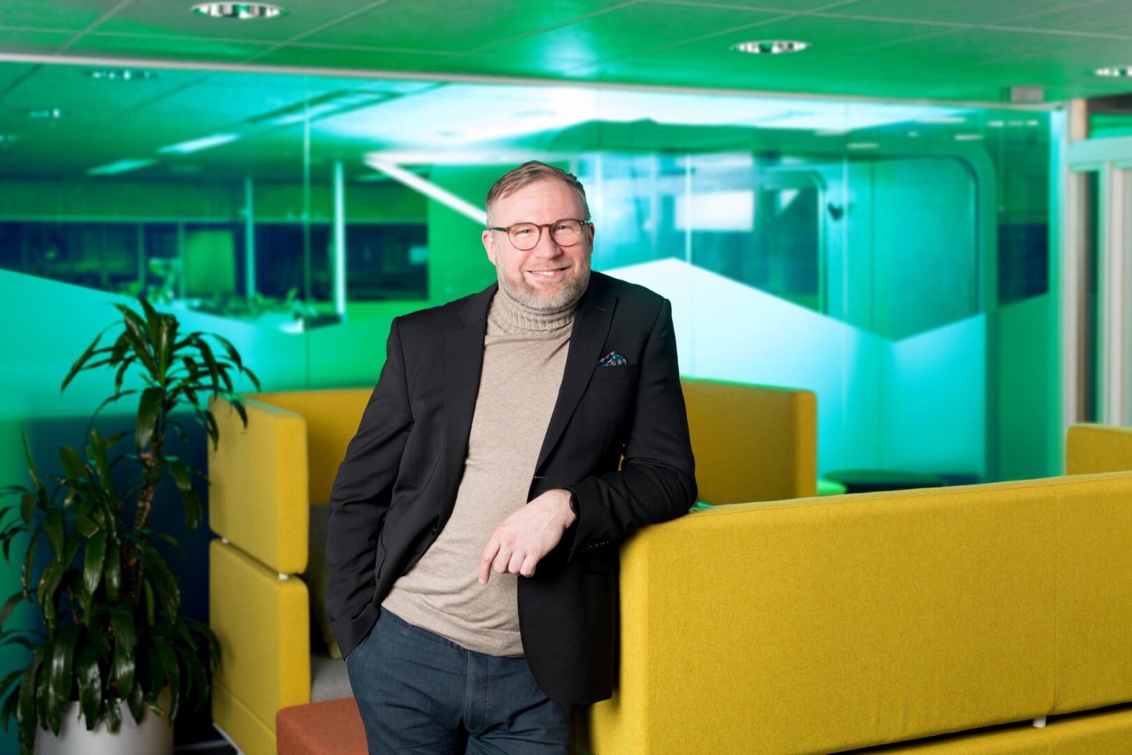 Otto Akerberg Granlund Nordic sales in an office setup.